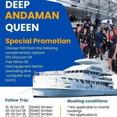 Similan Liveaboards Deep Andaman Queen Special pre seaason Price